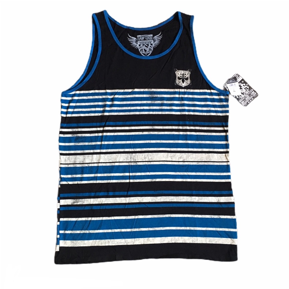 NWT Raw State Striped Tank Shirt